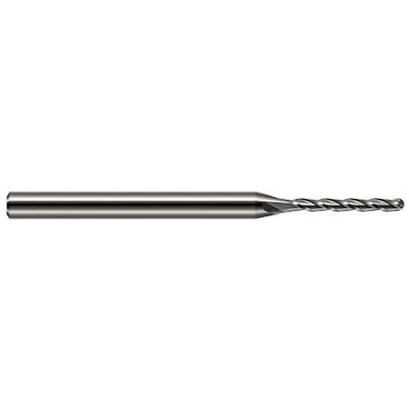 Harvey Tool 0.3750 in. 3/8 Cutter dia x 3.0000 in. 3 Length of Cut Carbide Ball End Mill, 4 Flutes 845624